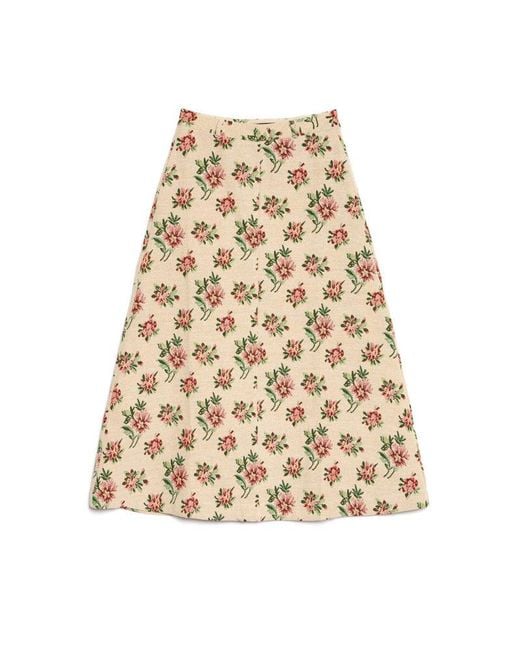 Sister Jane Brown Ember Tapestry Midi Skirt
