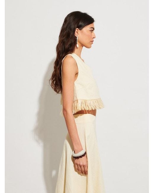 Sister Jane Natural Ghospell Mav Raffia Top