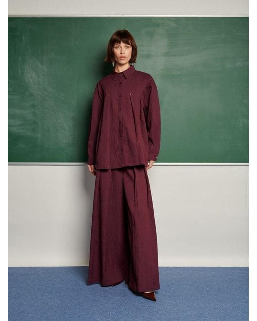 Sister Jane Green Ghospell Kiraz Pleated Shirt