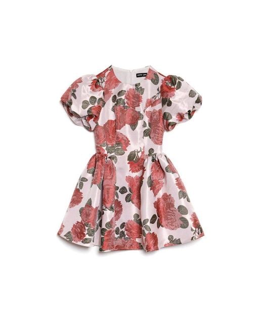 Sister Jane Brown Good Days Jacquard Mini Dress