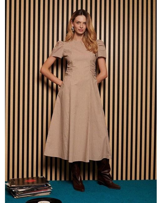 Sister Jane Brown Ghospell Rita Check Midi Dress