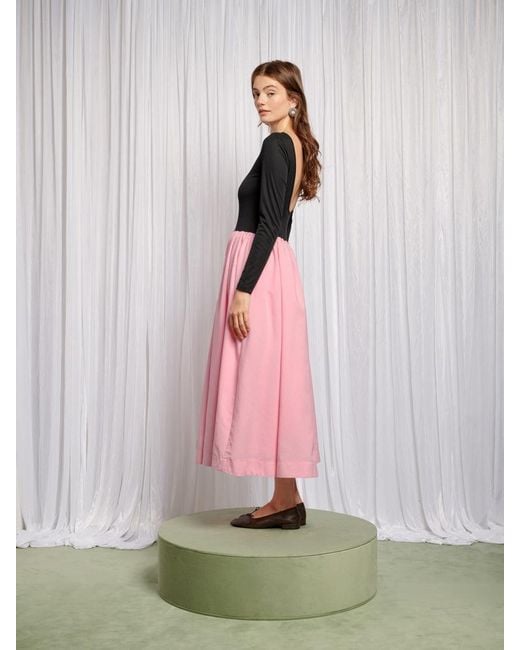 Sister Jane Pink Ballerina Open Back Dress