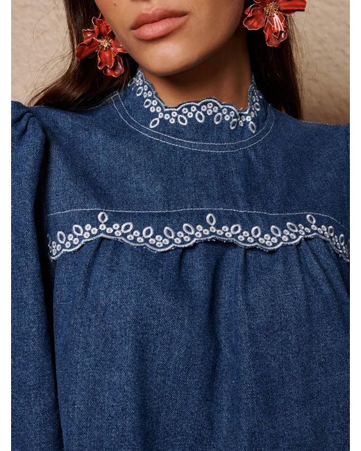 Sister Jane Blue Haze Denim Mini Dress