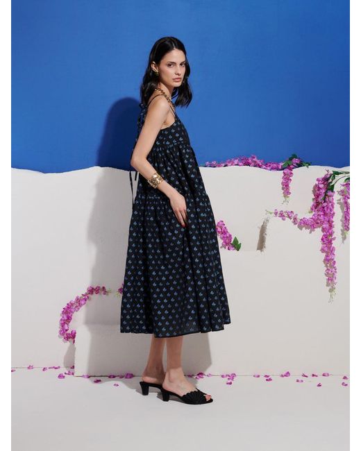Sister Jane Blue Dream Sea Salt Jacquard Maxi Dress