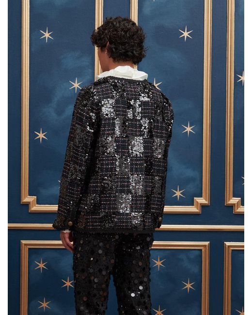 Sister Jane Blue Frederik Tweed Jacket