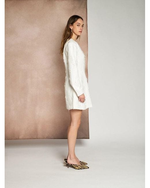 Sister Jane White Ghospell Solace Shaped Mini Dress
