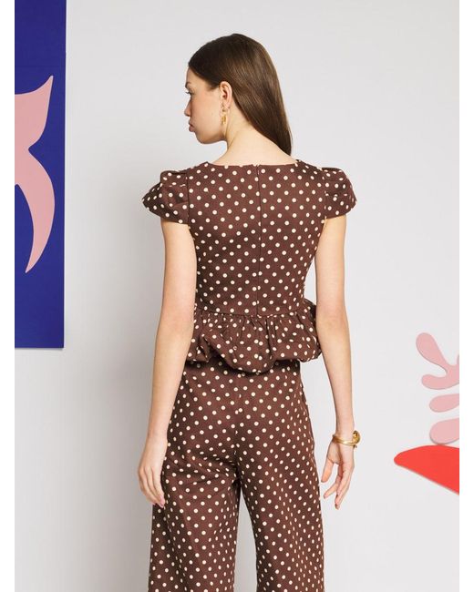Sister Jane Multicolor Arles Polka Dot Top