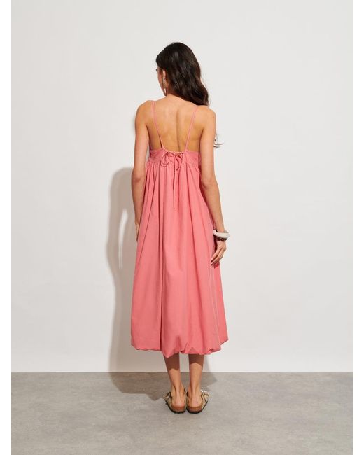 Sister Jane Pink Ghospell Bodhi Midi Bubble Dress
