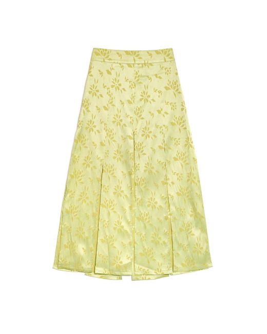 Sister Jane Yellow Ghospell Kennedy Midi Skirt