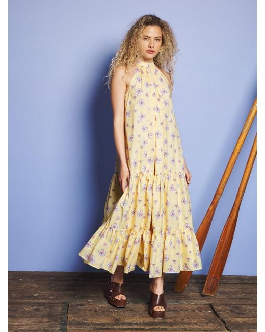 Sister Jane Blue Lake Breeze Floral Maxi Dress