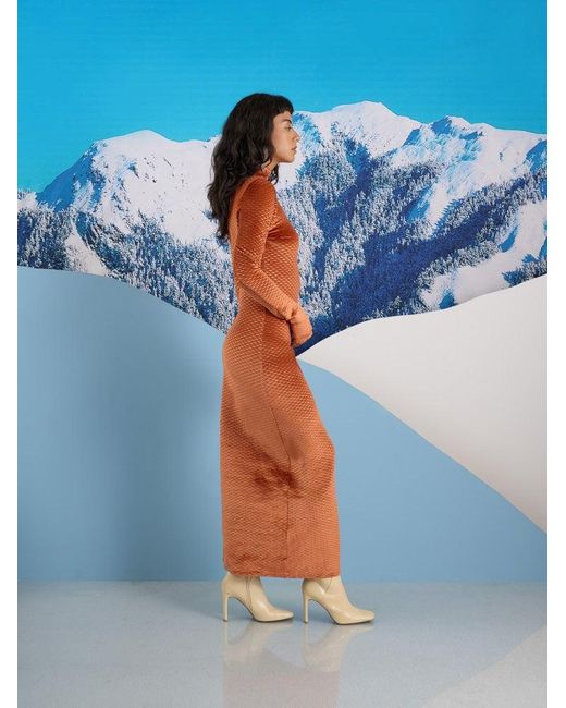 Sister Jane Blue Ghospell Jetta Velour Midi Dress