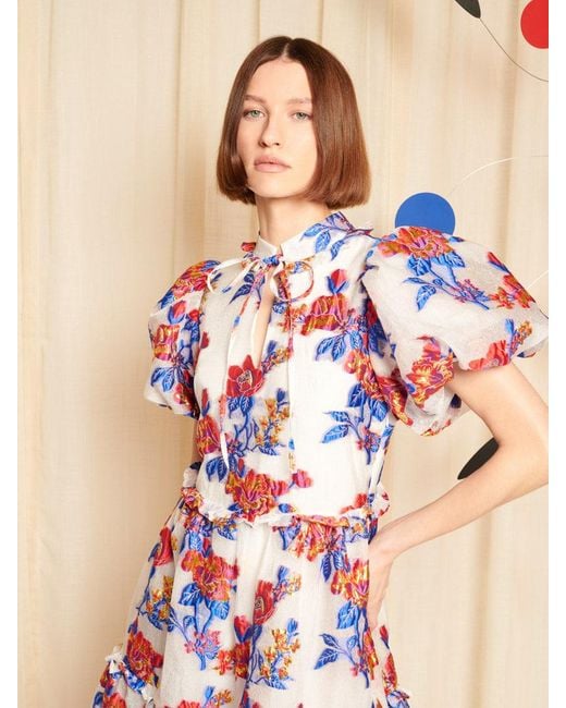 Sister Jane Pink Dream Azur Bloom Jacquard Maxi Dress