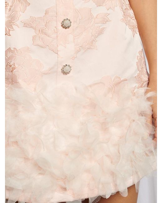 Sister Jane Natural Anemone Bloom Mini Dress