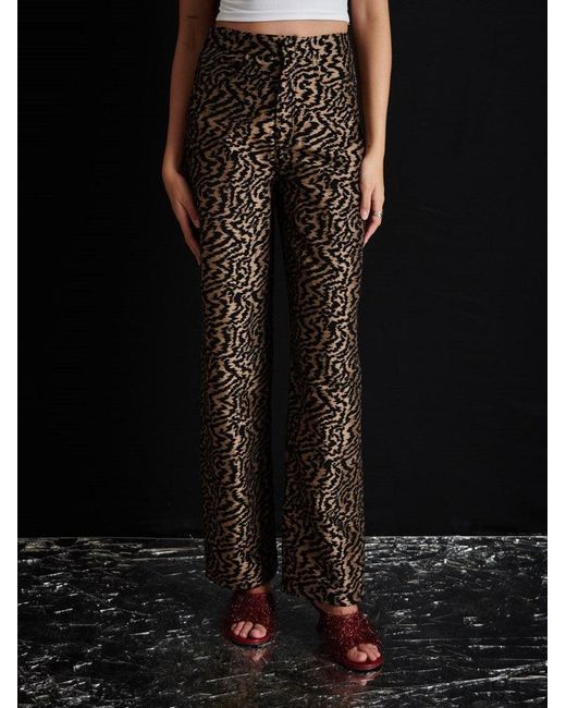 Sister Jane Black Ghospell Phoebe Jacquard Trousers