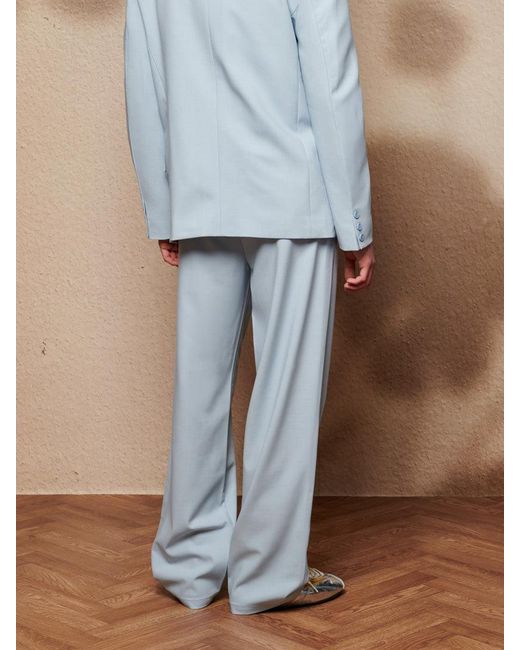Sister Jane Blue Evander High Waisted Trousers