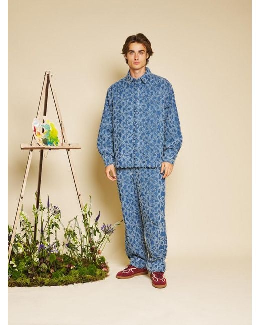 Sister Jane Blue Manon Fleur Denim Shirt