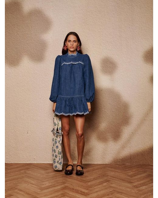Sister Jane Blue Haze Denim Mini Dress