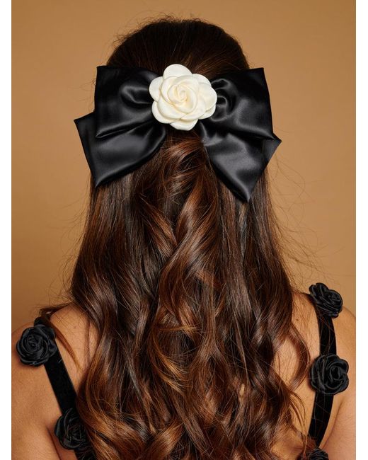 Sister Jane Dream French Rose Bow Hair Clip in Brown | Lyst UK