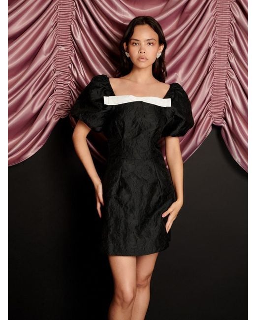Sister Jane Multicolor Cocktail Jacquard Mini Dress