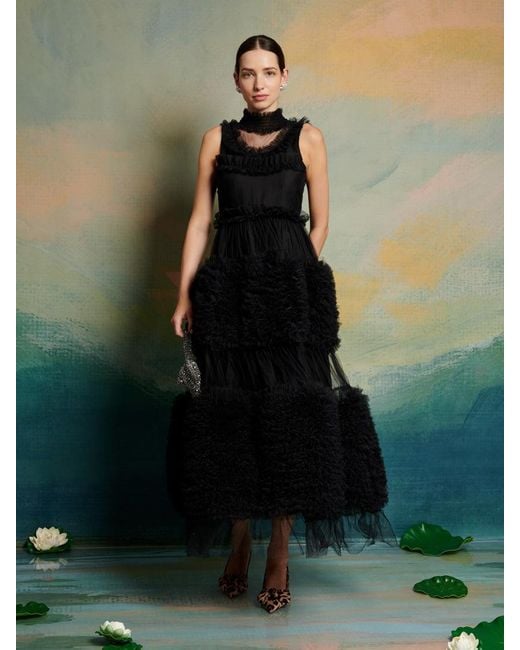 Sister Jane Dream Black Swan Tulle Dress in Green | Lyst UK