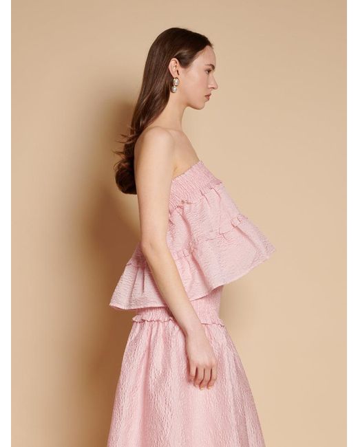 Sister Jane Pink Prim Organza Top