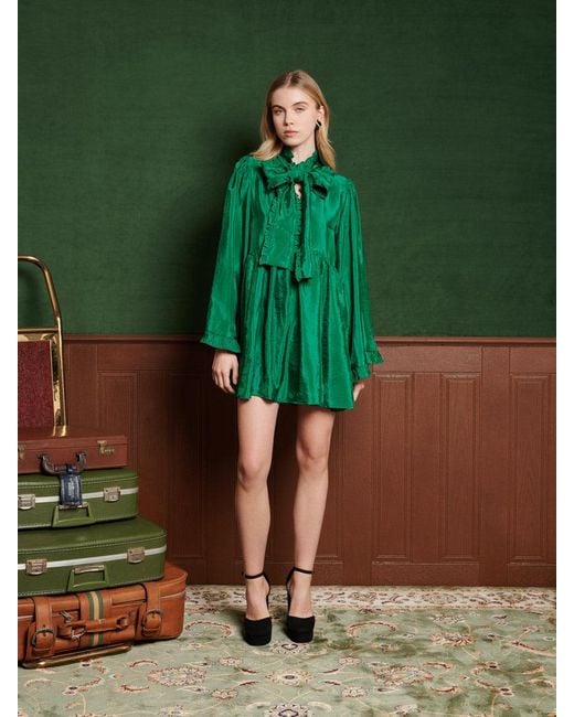 Emerald Bow Mini Dress – Sister Jane