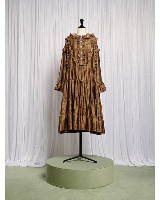 Sister Jane Multicolor Helen Bib Jacquard Midi Dress