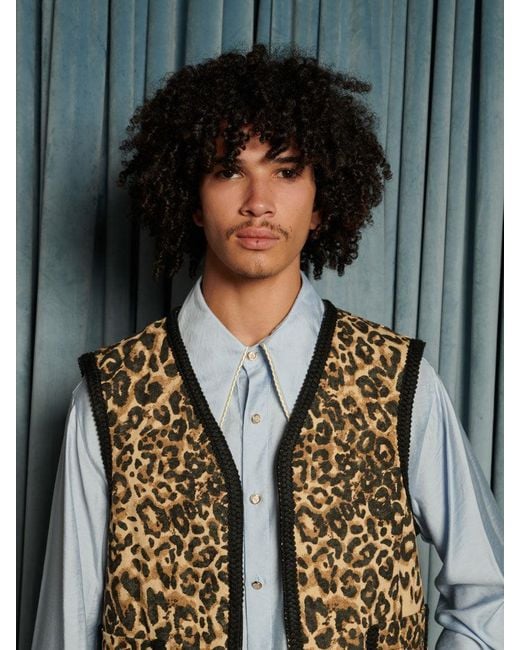 Sister Jane Multicolor Ward Leopard Vest