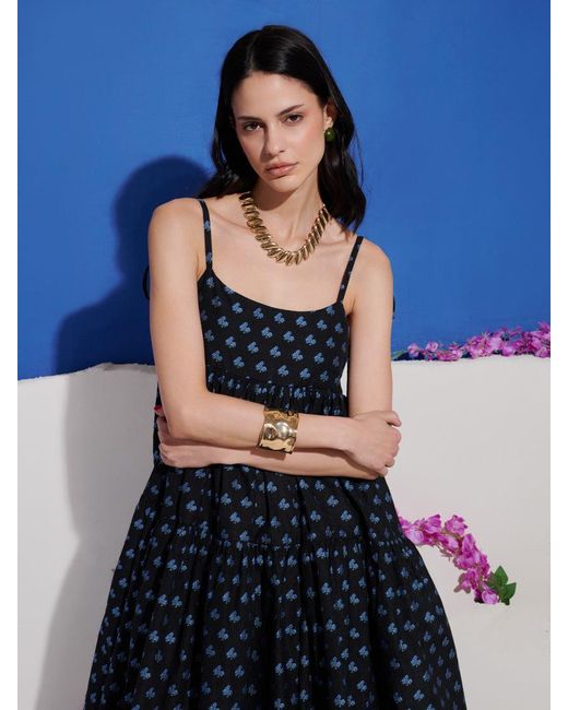 Sister Jane Blue Dream Sea Salt Jacquard Maxi Dress