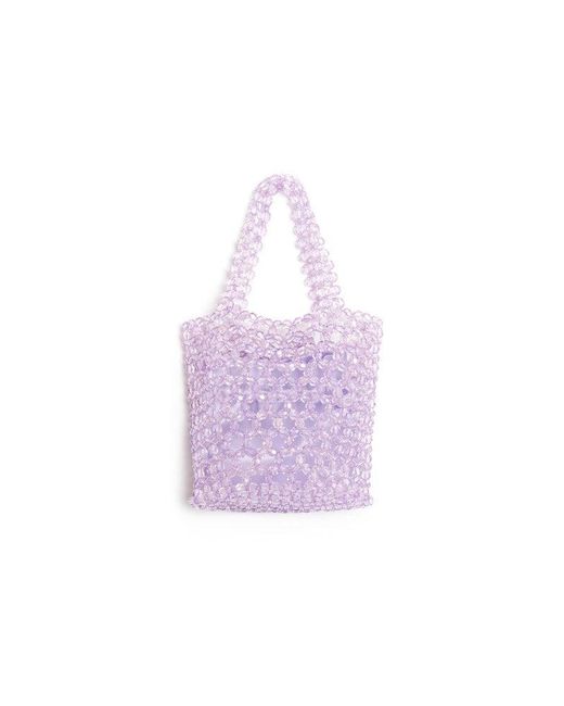 Sister Jane Pink Wisteria Bead Bag