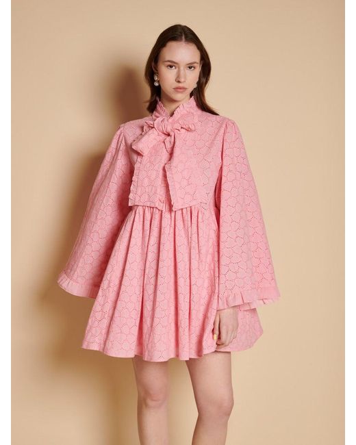 Sister Jane Pink Keepsake Bow Mini Dress