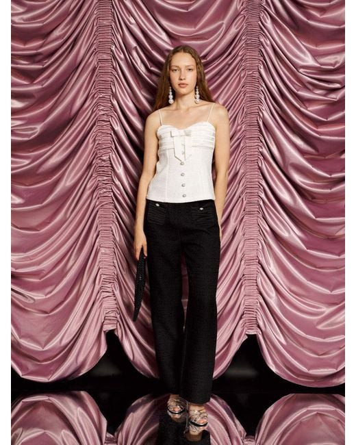 Sister Jane Red Dream Showgirls Tweed Top