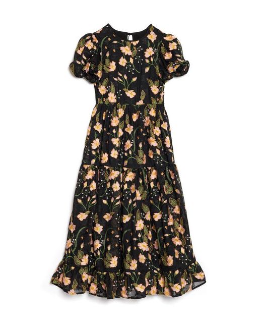 Sister Jane Multicolor Dream Wood Lily Embroidered Maxi Dress