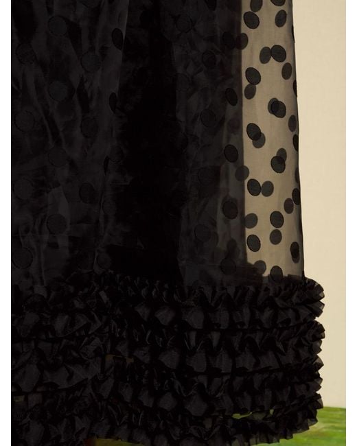 Sister Jane Black Dream Margaux Spot Organza Maxi Dress