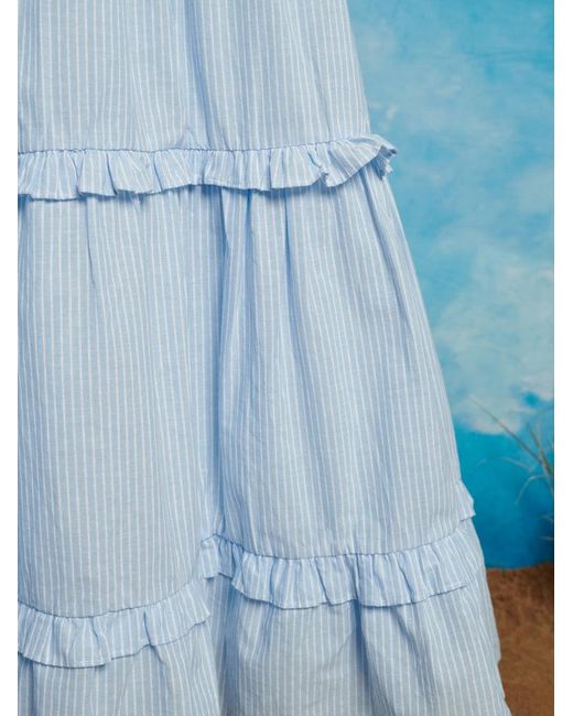 Sister Jane Blue Kansas Stripe Midi Dress