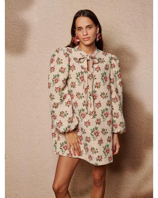 Sister Jane Brown Ember Tapestry Mini Dress