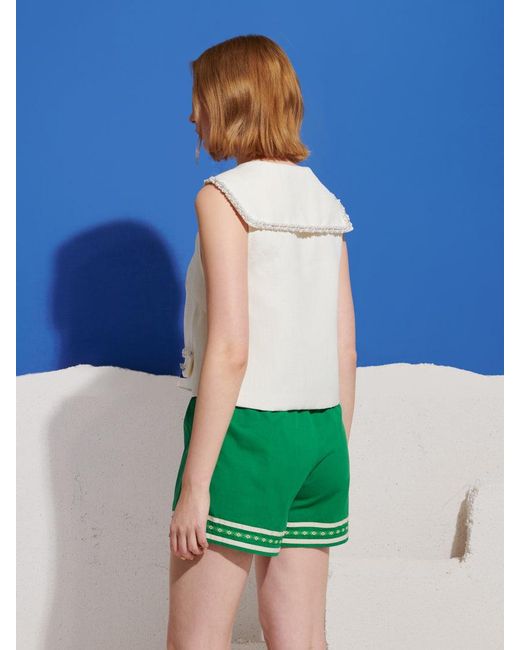 Sister Jane Green Breeze Tweed Sailor Top