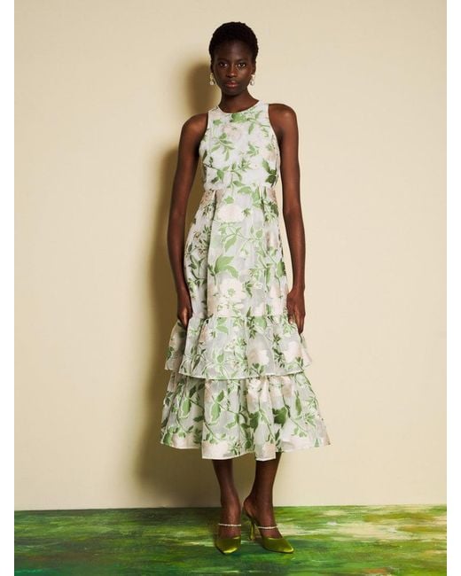Sister Jane Natural Dream Sonnet Jacquard Midi Dress