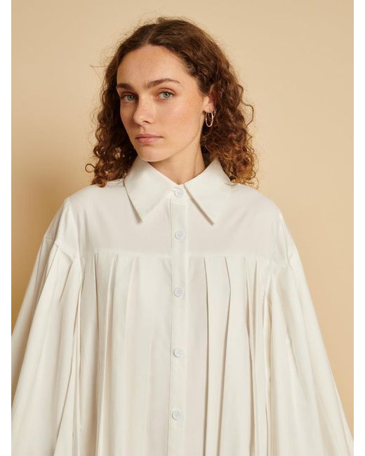 Sister Jane Natural Ghospell Tora Pleat Mini Dress