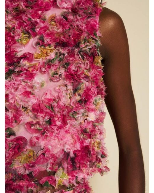 Sister Jane Red Dream Meadow Palette Tulle Top