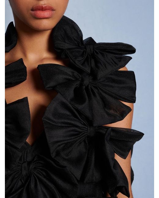 Sister Jane Black Dream Heritage Bow Mini Dress