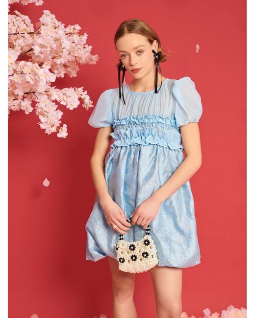 Sister Jane Red Dream Brooke Organza Mini Dress
