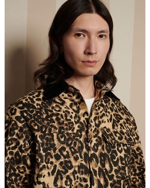 Sister Jane Natural Conrad Leopard Worker Jacket