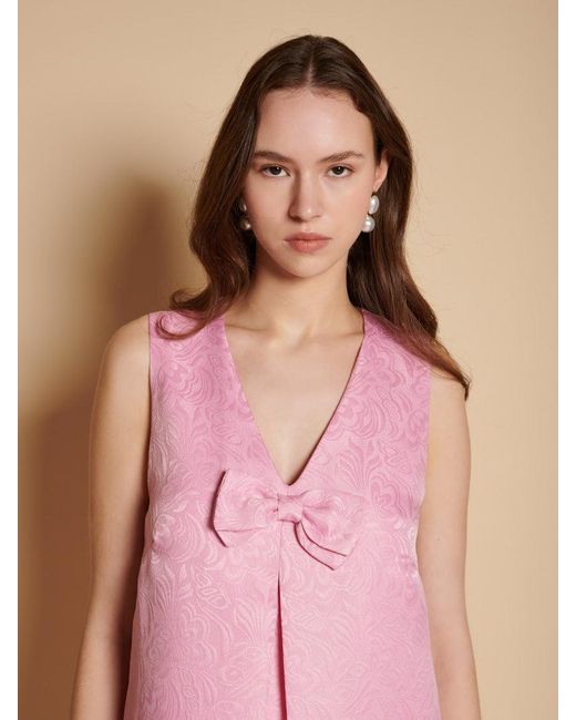 Sister Jane Pink Vera Jacquard Mini Dress