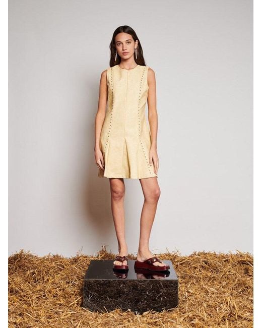 Sister Jane Natural Ghospell Fifi Studded Mini Dress