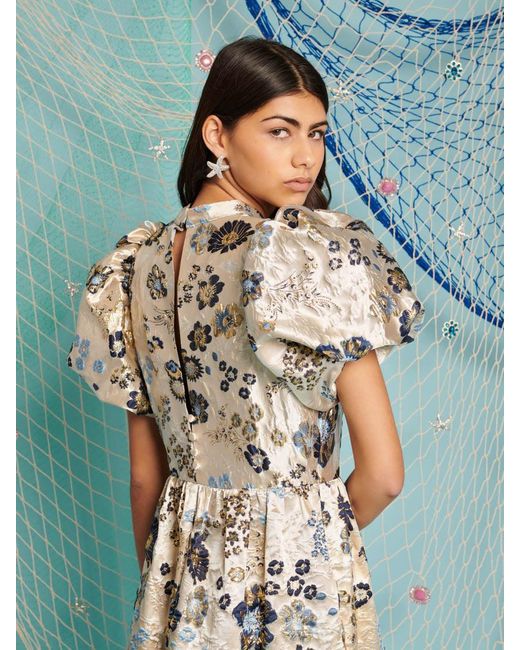 Sister Jane Blue Dream Carp Floral Maxi Dress