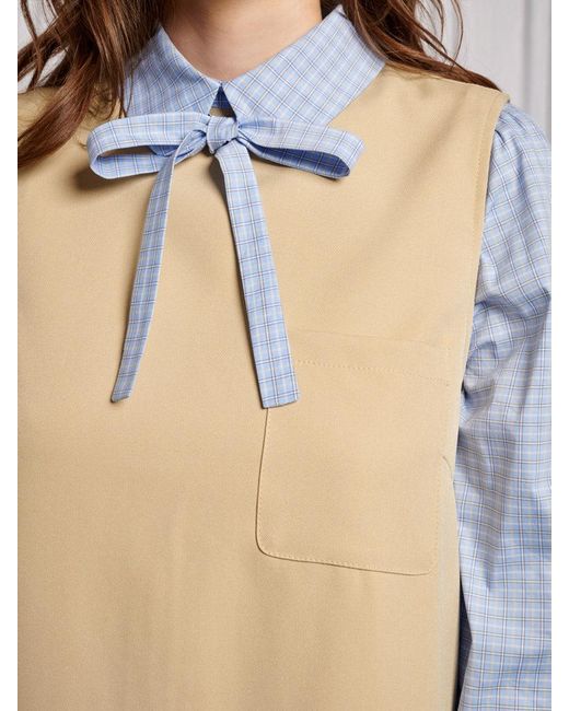 Sister Jane Natural Catherine 2 In 1 Mini Dress