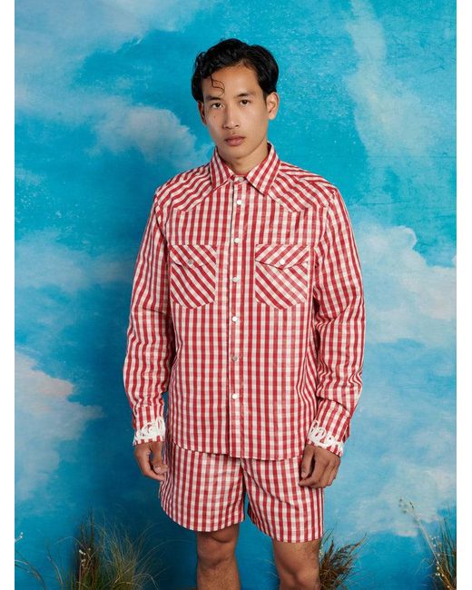Sister Jane Blue Stables Gingham Shirt