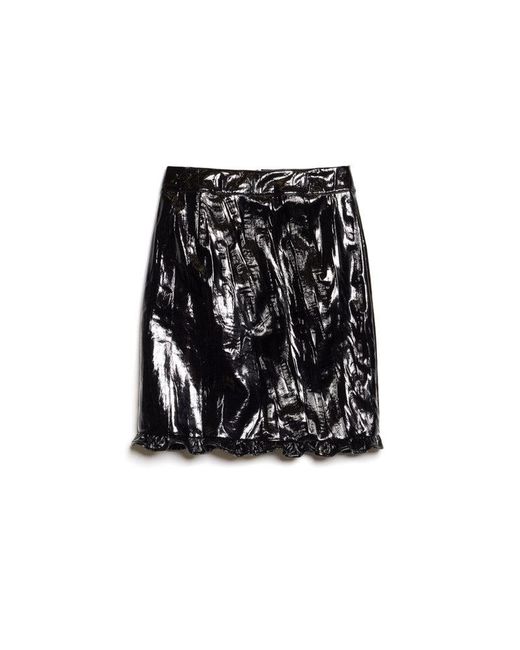 Sister Jane Brown Lunette Pu Midi Skirt