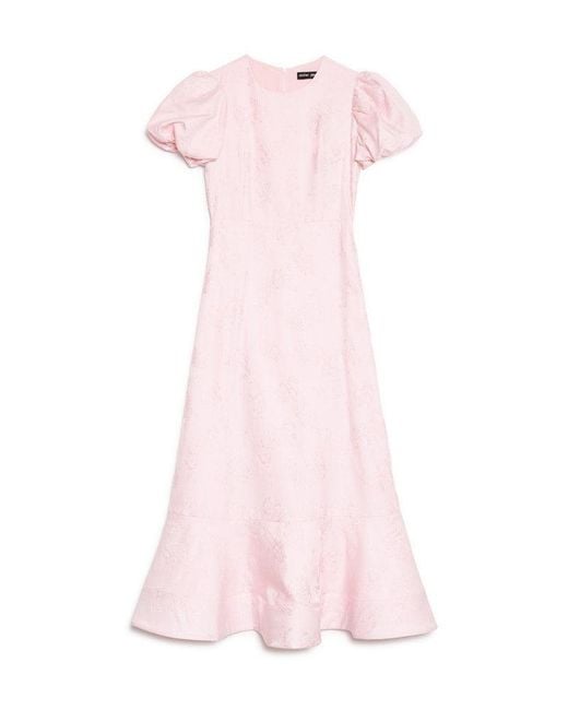 Sister Jane Pink Palette Jacquard Midi Dress